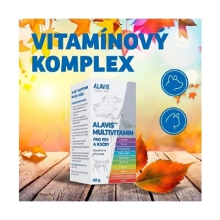 ALAVIS Multivitamín pre psy a mačky 60 g